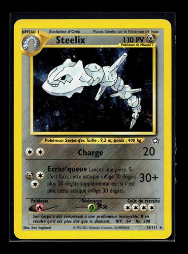 Carte pokémon steelix - steelix, 15/111
