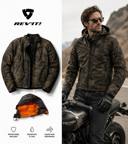 Veste moto rev engineered - moto, rev'it!