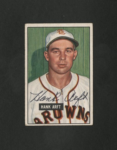 1951 bowman baseball 173 hank - 1951,