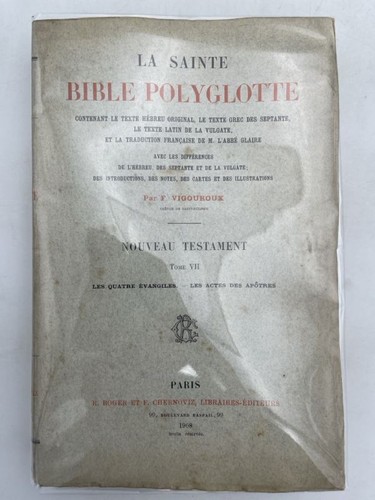 Sainte bible polyglotte - sainte,