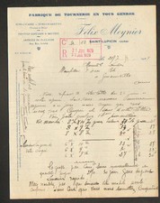 SAINT-LUPICIN (39) USINE de TOURNERIE / FUME-CIGARE & CIGARETTES "Felix MEYNIER"