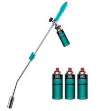 Désherbeur thermique gaz butane + 4 cartouches KZ GARDEN
