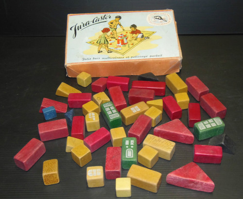Boite jeu construction ancien - jeu,