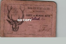 ST-HUBERT-CLUB Carte de MEMBRE ACTIF Cabrol Narbonne 11