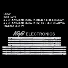 KIT 8 BARRES STRIP TV LED LG