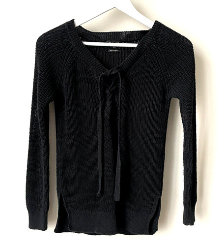 Pull noir 100 coton épais - 100%,