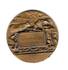 MEDAILLE DE COMICE AGRICOLE OFFERTE PAR LA COMPAGNIE DES SALINS DU MIDI