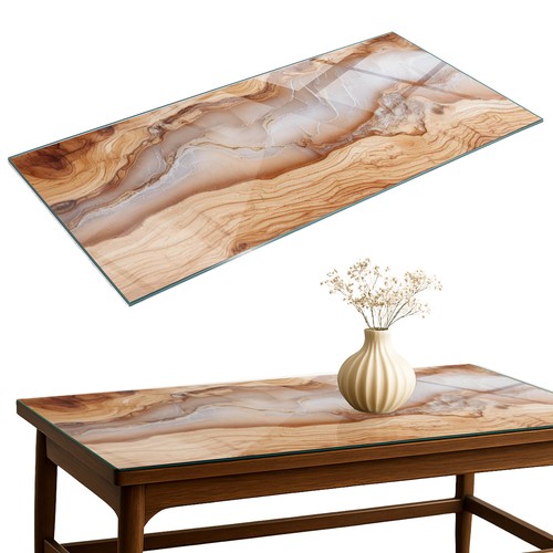Plateau table verre pour - plateau, en