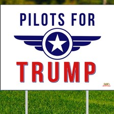 Pilots for Trump  - Yard Sign