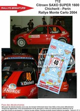 DECALS 1/18 REF 0712  Citroen