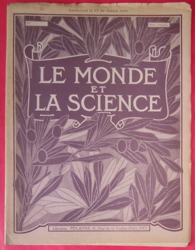 Revue monde la science - revue, le