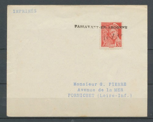 1940 env tarif imprimé - 1940, env.
