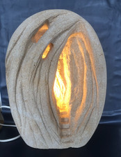 Lampe sculpture pierre de - lampe, en