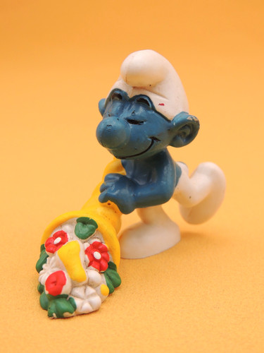 Figurine schtroumpfs corne - -,