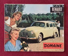 CATALOGUE VOITURE ANNEES 50 RENAULT DOMAINE - DEPLIANT PUBLICITAIRE