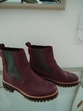bottines femme 40 "Timberland" bordeaux 