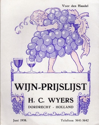 Wijn prijslijst juni 1938 h - 1938,