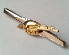 PINCE A CRAVATE vintage PALETTE PEINTURE PINCEAUX ARTISTE PEINTRE doré argenté