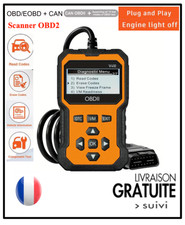 OBD2 diagnostic scanner LECTEUR CODE ERREUR VALISE DIAG AUTO Outils diagnostics