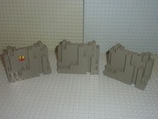 3 x Rocher LEGO OldDkGray Rock ref 6082 / Set 5988 6279 6048 6076 6991 6075 ...