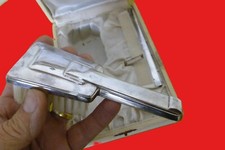 COFFRET DE BAPTEME EN METAL  ARGENTE ART DECO 