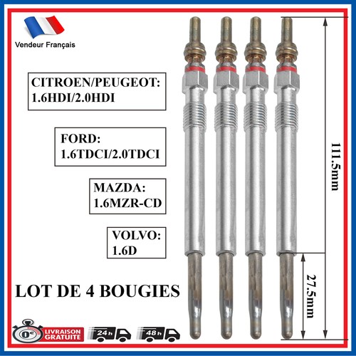 Bougie bougies préchauffage - 4,