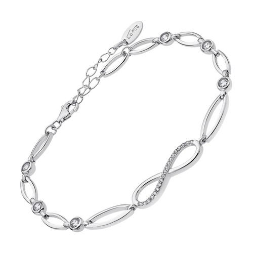Lotus argent zircon bracelet - argent,