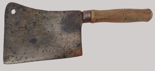 Ancienne feuille boucher - ancienne, de