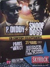 PUBLICITÉ ÉCOUTEZ SKYROCK ET GAGNE TES PLACES P.DIDDY ET SNOOP DOGG PARIS-BERCY