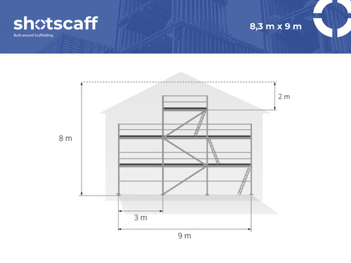 échafaudage aluminium neuf - Échafaudage, en