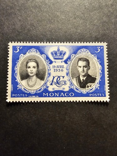 Timbre france monaco mariage - timbre,