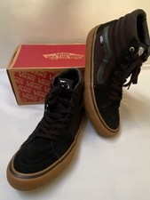 Baskets montants  42 toile & cuir daim noir VANS skateboard shoes pro homme