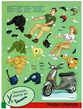 Uncut Paper Doll Vespa Ad - Glamour Pocket Magazine (Italian) 1999