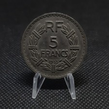 5 francs France 1935 - Lavrillier en nickel, TTB, sous pochette