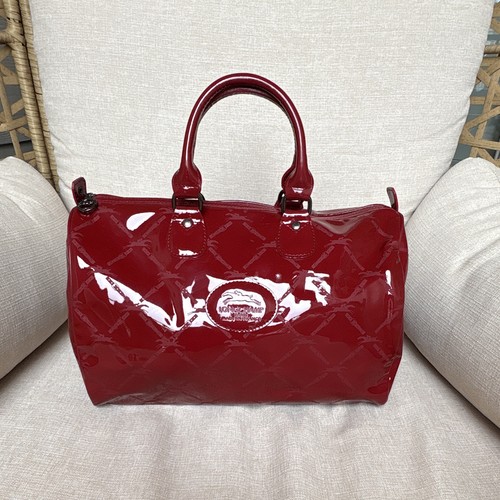 Longchamp red roseau - roseau, satchel