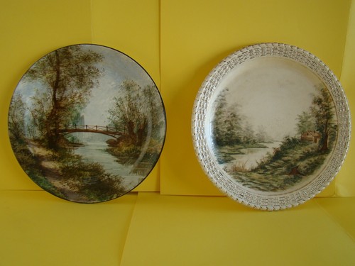 Deux assiettes anciennes