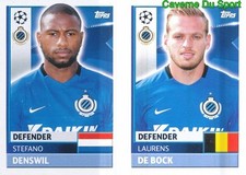 BRU6 LAURENS DE BOCK DENSWIL CLUB BRUGGE KV STICKER CHAMPIONS LEAGUE 2017 TOPPS