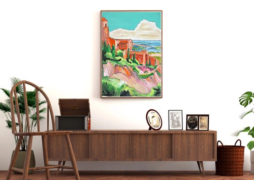 Peinture couteau œuvre - peinture,