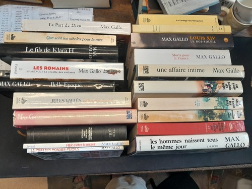 Lot livres max gallo - 20,
