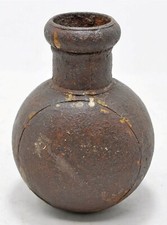 Fer Antique Rond Huile Pot