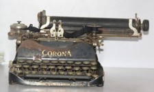 Vintage Corona Machine à Écrire Co. USA Grofon, Ny Construit Between 1912 À 1940
