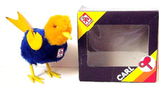 AUTOMATE CARL - RARE OISEAU PICORANT BLEU ET JAUNE +BOITE - MADE IN WEST GERMANY