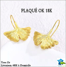 PLAQUÉ OR 18 K Boucles