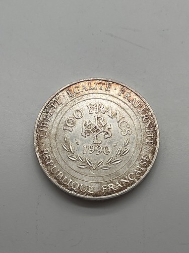 Pièce 100 francs argent - argent, 1990