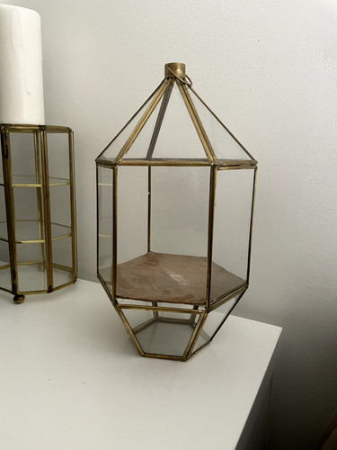 Lanterne verre laiton - lanterne,