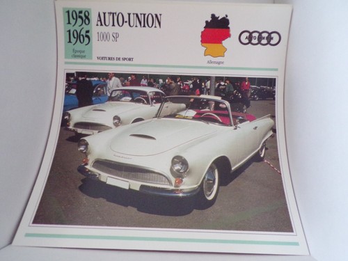 Fiche carte card voiture car - fiche,