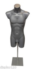 Mâle Mannequin de Présentation sur Pied Ajustable Sportswear Torse Natation Bust