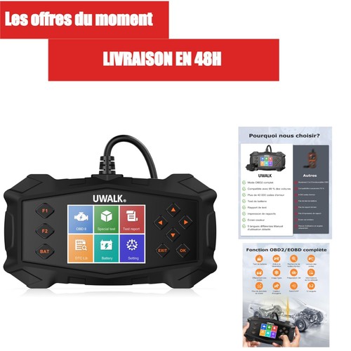 Lecteur obd2 uwalk diagnostic - obd2,