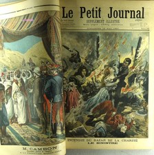 Le Petit Journal année 1897 reliée + de 110 ill.couleur 30,5x44cm 130€ Rare TBE
