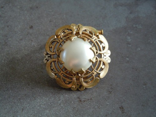 Broche clip foulard perle - broche/clip, de